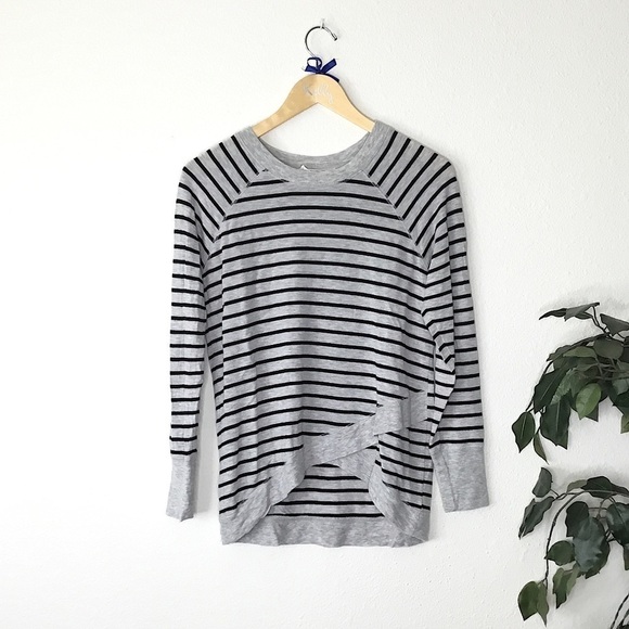 Workshop Republic Clothing Striped Long Sleeve Top - Picture 1 of 5